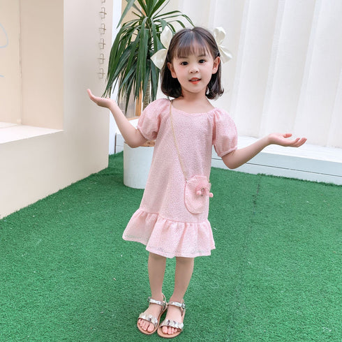 Bubble sleeve dress